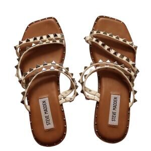 Steve Madden Women's Skyler Flat Sandal, Size 6, Like New